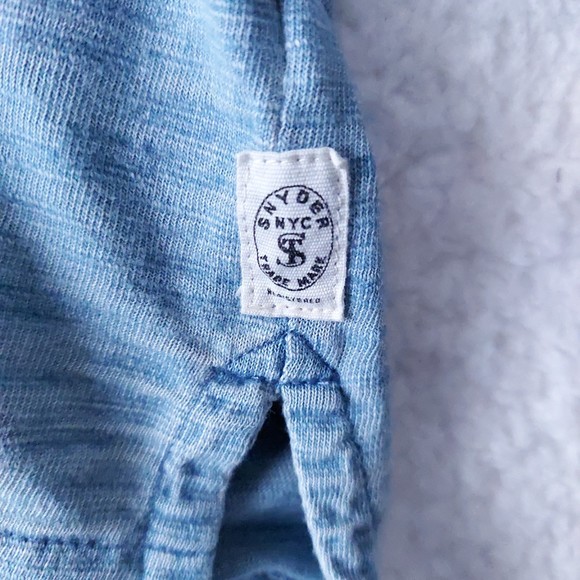 Todd Snyder Shirt Mens Medium Indigo Bleach Wash LS Rugby Shirt Sz XXL NWT - Picture 7 of 15